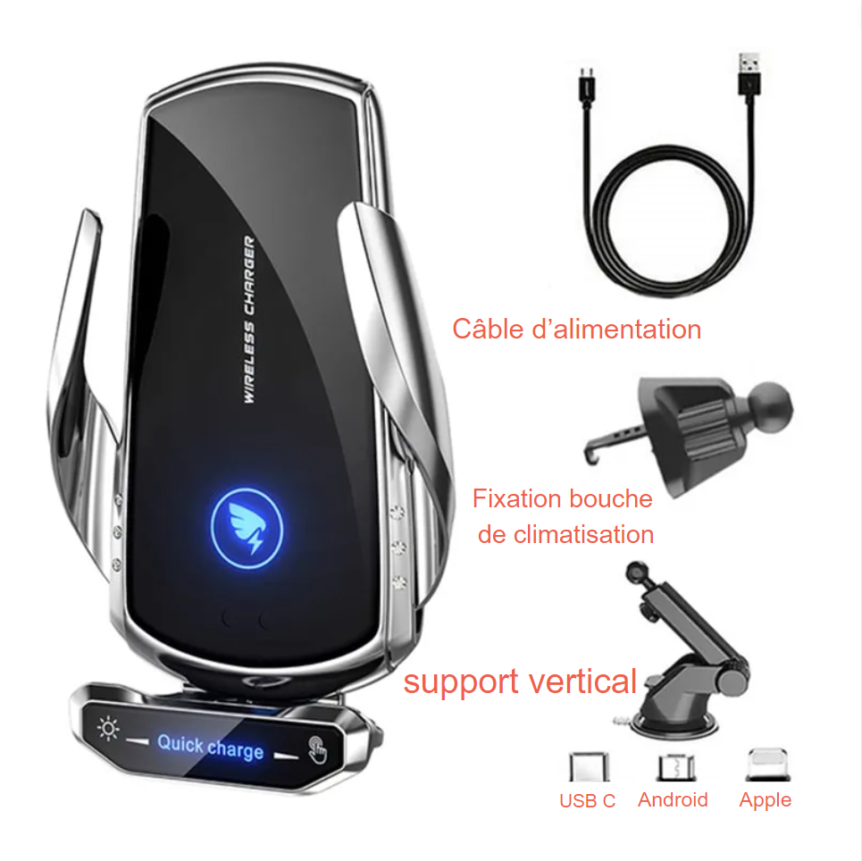 Support de téléphone automatique à recharge par induction