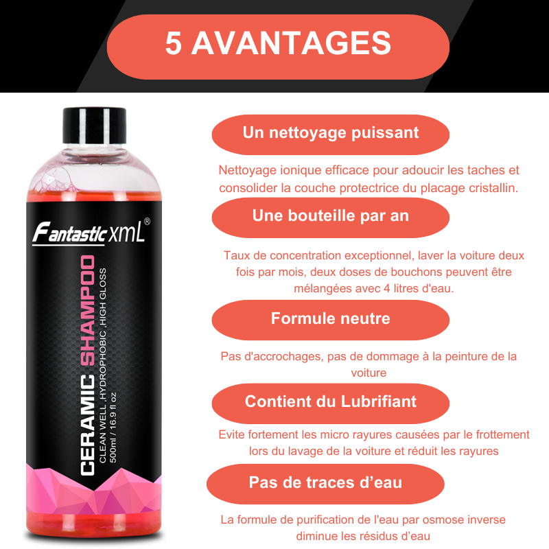 Shampoing céramique / hydrophobe 500ML