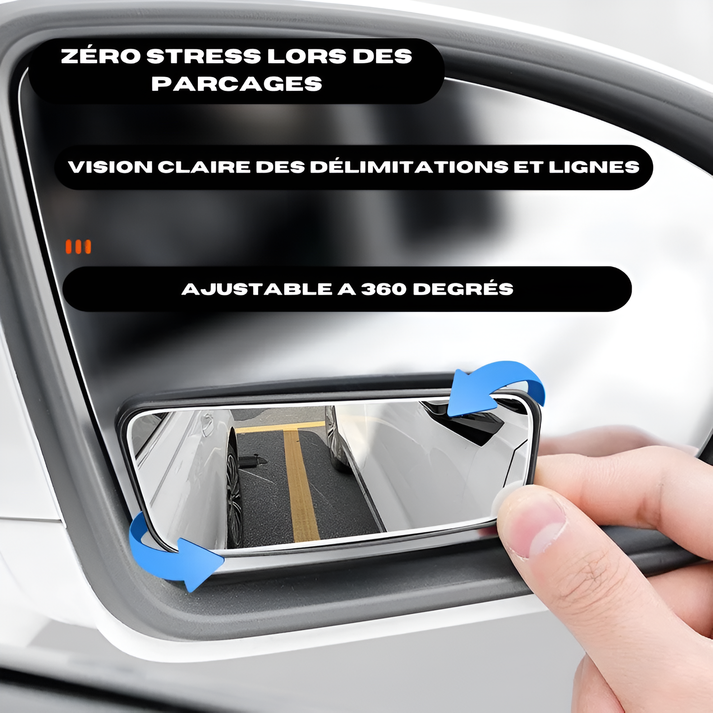 Miroirs de rétroviseurs de parcage et angles morts