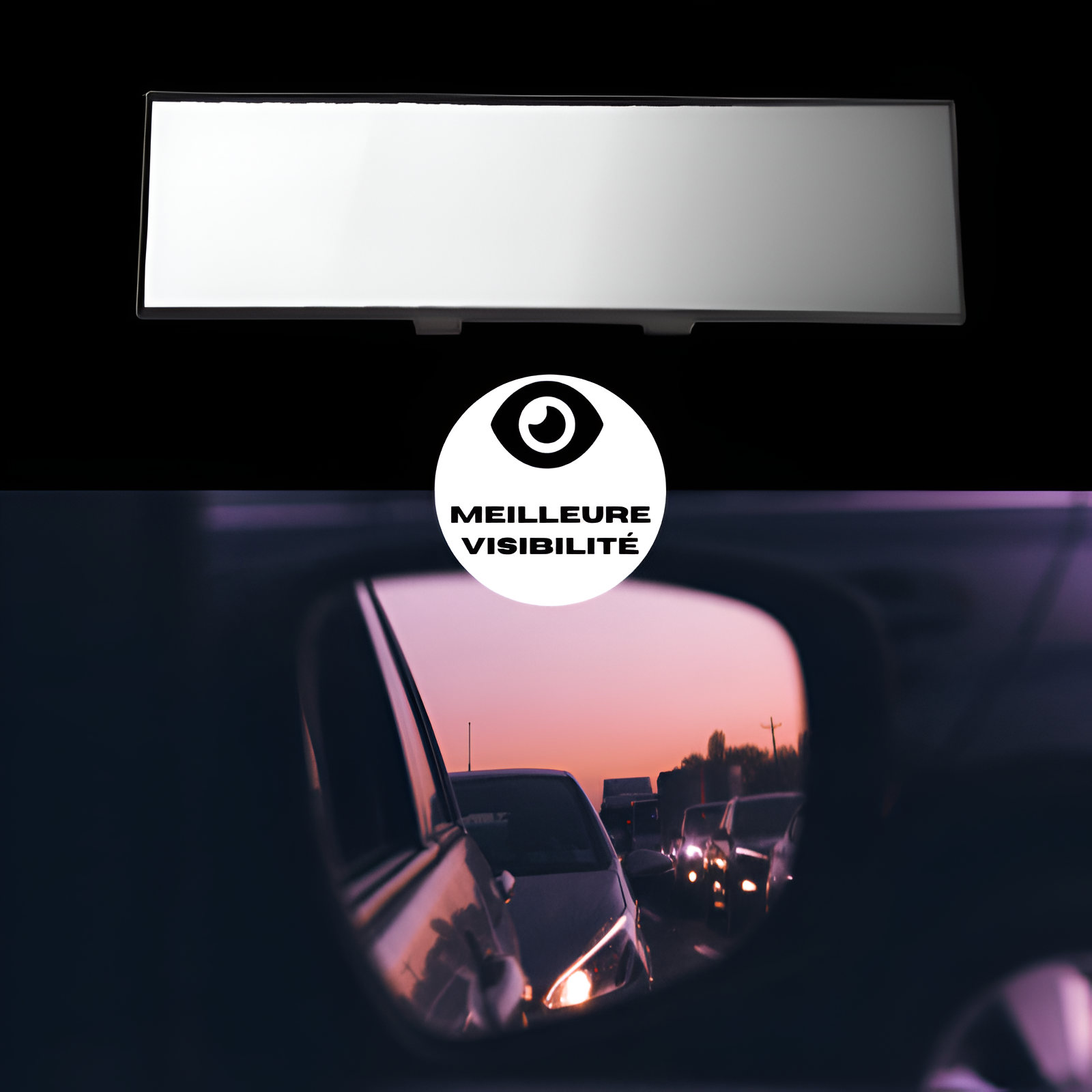 Miroir central grand angle