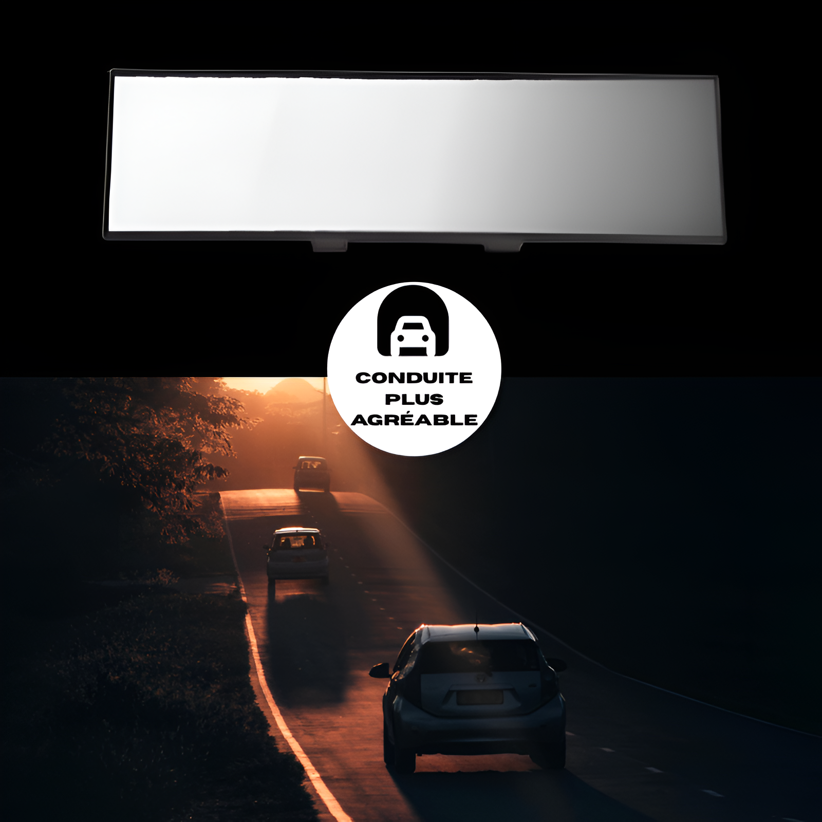 Miroir central grand angle