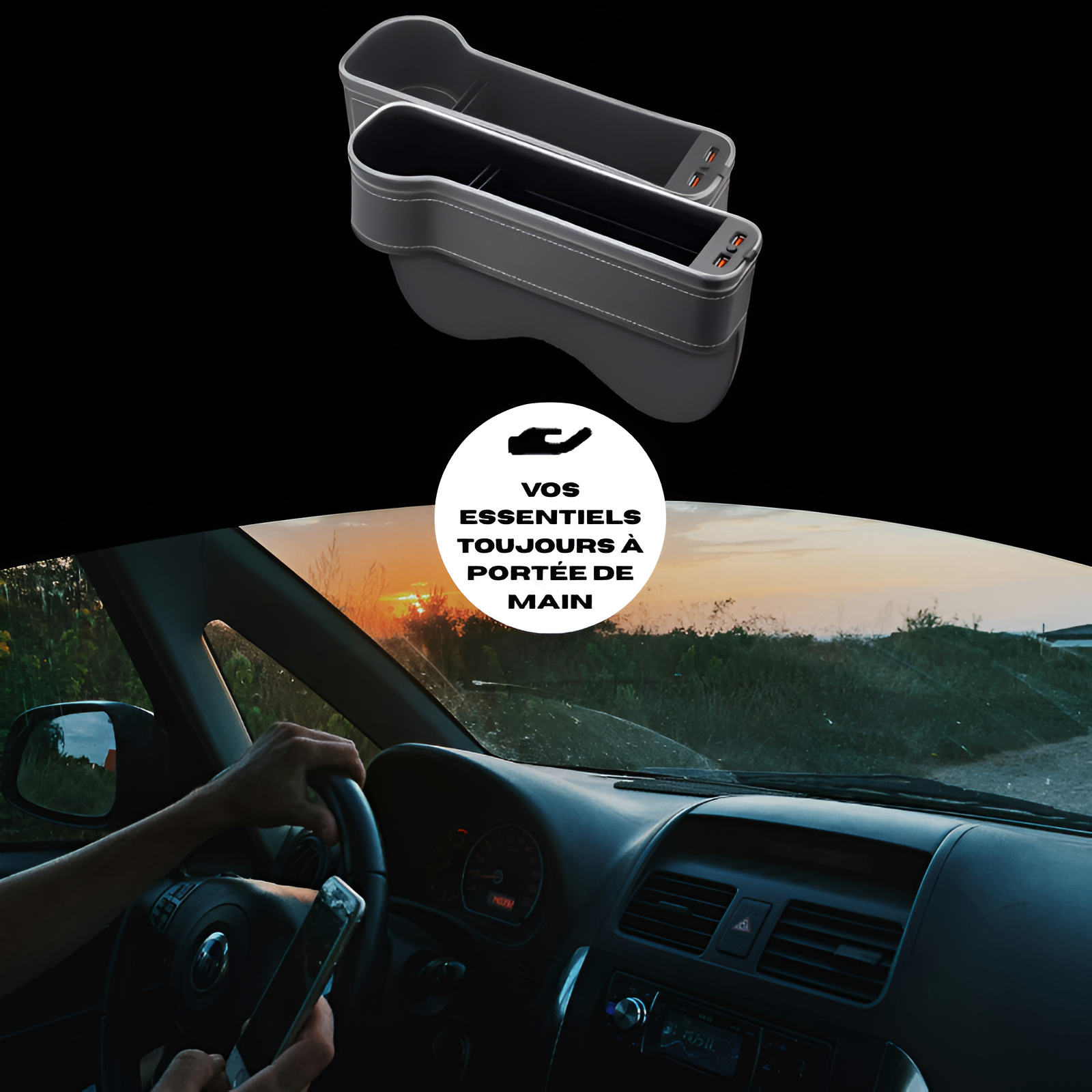 Organisateur d'entre siège multifonctions