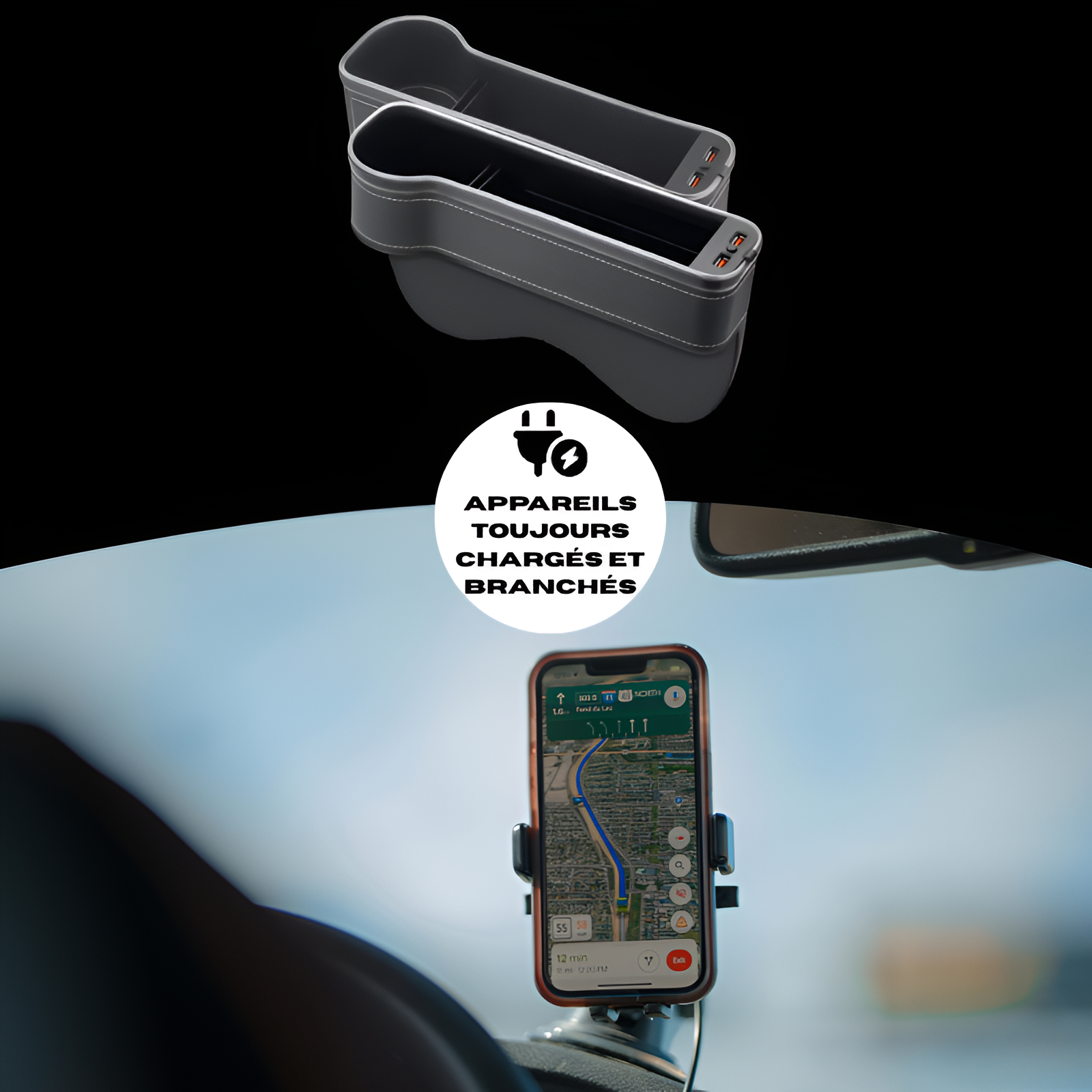 Organisateur d'entre siège multifonctions