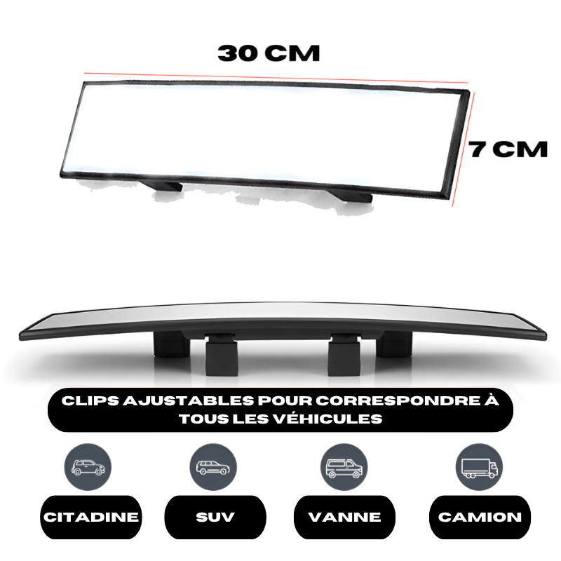 Miroir central grand angle